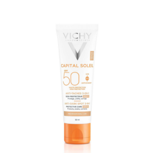 VICHY CAPITAL SOLEIL SPF 50 (OBOJENA ZAŠTITNA KREMA 3 U 1 PROTIV TAMNIH FLEKA)